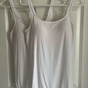 Elegant Women's Amoena White Camisole x2